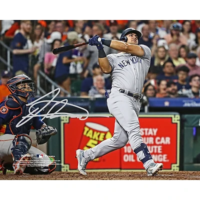 Photographie autographiée de 20 x 25 cm de Jasson Dominguez, joueur de home run des Yankees de New York