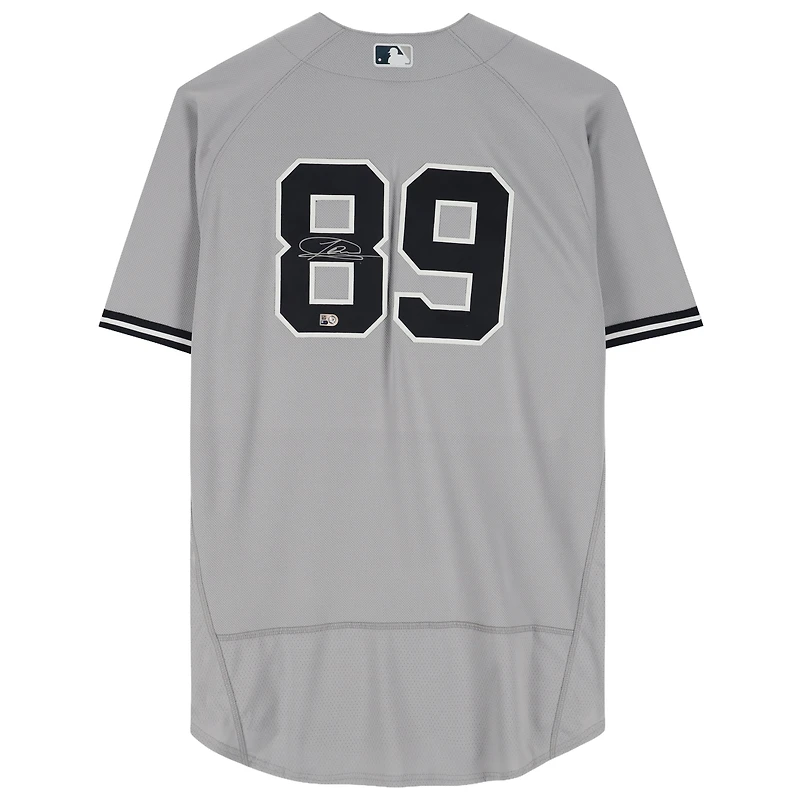 Jasson Dominguez New York Yankees Autographed Gray Nike Authentic Jersey
