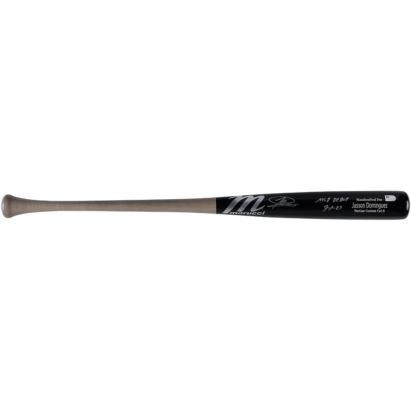 Jasson Dominguez New York Yankees Autographed Marucci Game Model Bat with "MLB Debut 9-1-23" Inscription