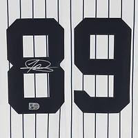 Maillot réplique Nike blanc autographié par Jasson Dominguez des Yankees de New York