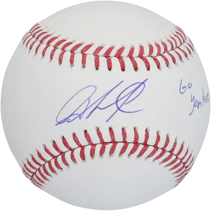 Jazz Chisholm Jr. New York Yankees Autographed Baseball with "Go Yankees" Inscription