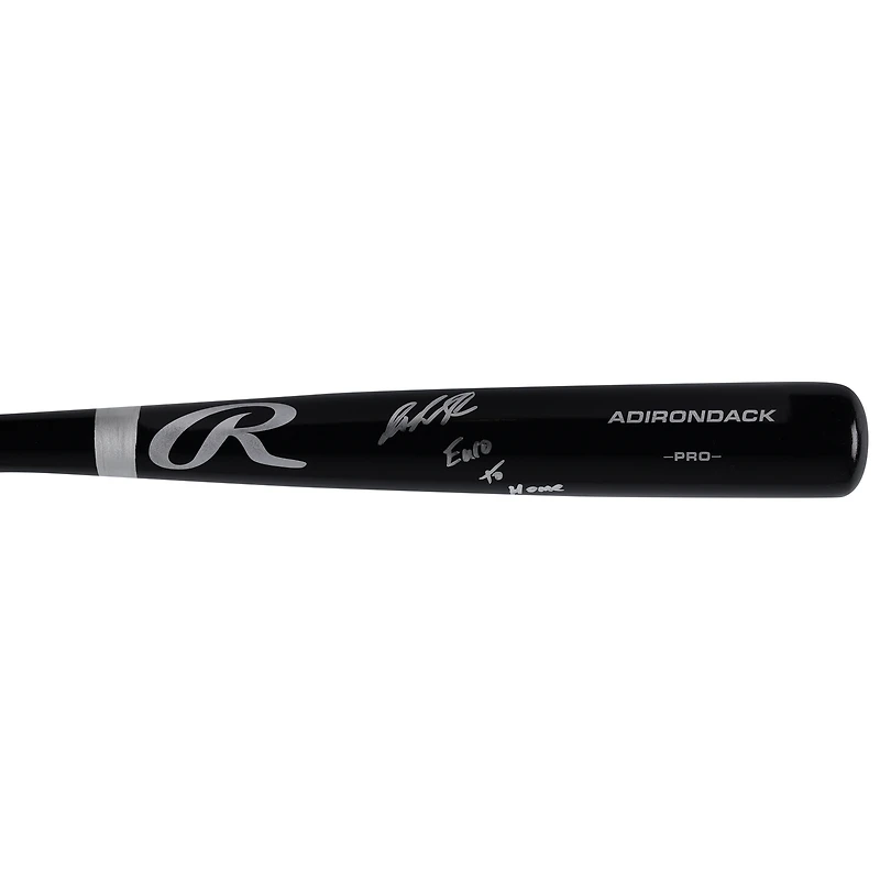 Jazz Chisholm Jr. New York Yankees Autographed Black Rawlings Pro Bat with "Euro to Home" Inscription