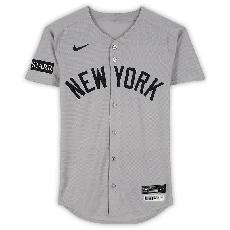 Jazz Chisholm Jr. New York Yankees Game-Used #13 Gray Nike Jersey vs. Houston Astros on September 4, 2025