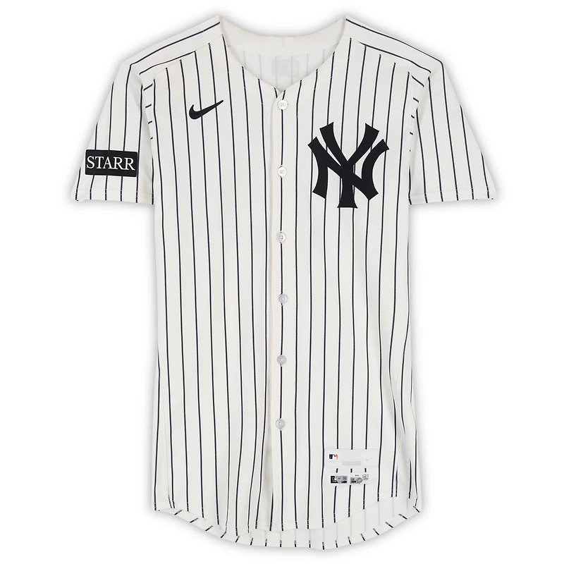 Jazz Chisholm Jr. New York Yankees Game-Used #13 White Pinstripe Jersey vs. Minnesota Twins on August 13, 2025