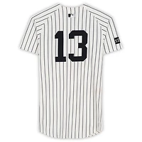Jazz Chisholm Jr. New York Yankees Game-Used #13 White Pinstripe Jersey vs. Washington Nationals on August 27, 2025