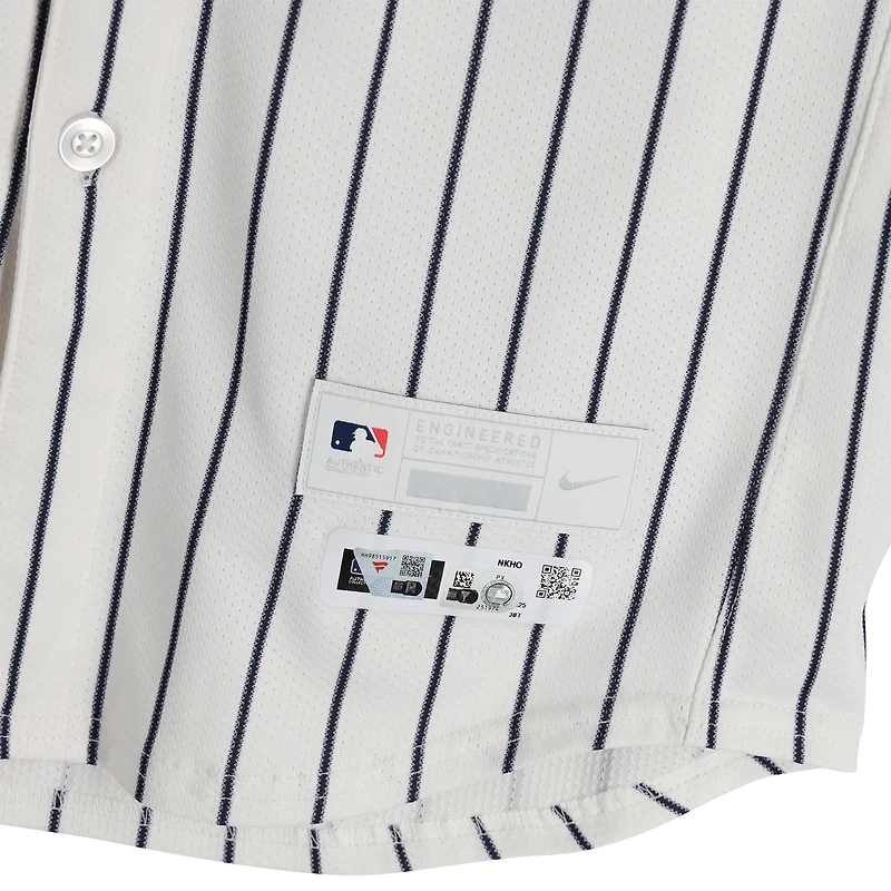 Jazz Chisholm Jr. New York Yankees Game-Used #13 White Pinstripe Nike Jersey vs. Baltimore Orioles on September 28, 2025
