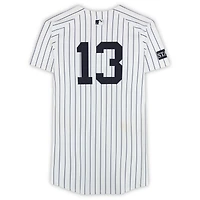 Jazz Chisholm Jr. New York Yankees Game-Used #13 White Pinstripe Nike Jersey vs. Boston Red Sox on June 8, 2025