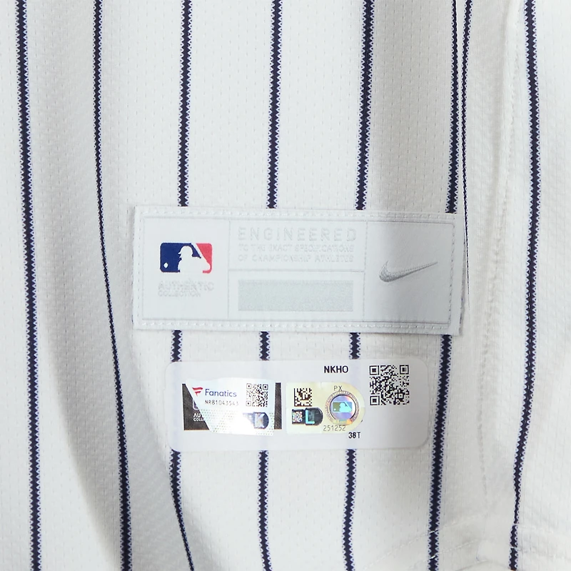 Jazz Chisholm Jr. New York Yankees Game-Used #13 White Pinstripe Nike Jersey vs. Boston Red Sox on June 8, 2025