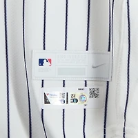 Jazz Chisholm Jr. New York Yankees Game-Used #13 White Pinstripe Nike Jersey vs. Boston Red Sox on June 8, 2025