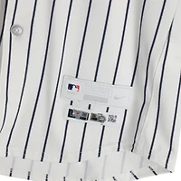 Jazz Chisholm Jr. New York Yankees Game-Used #13 White Pinstripe Nike Jersey vs. Toronto Blue Jays on October 8, 2025 - ALDS Game 4 