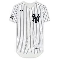 Jazz Chisholm Jr. New York Yankees Player-Worn #13 White Pinstripe Jersey vs. Kansas City Royals on April 19, 2026