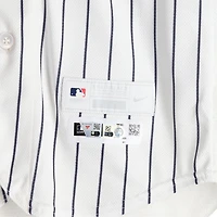 Jazz Chisholm Jr. New York Yankees Player-Worn #13 White Pinstripe Jersey vs. Kansas City Royals on April 19, 2026