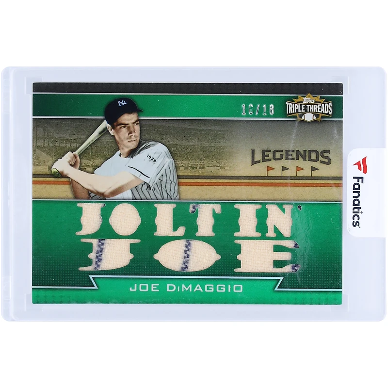 V106832 Yankee Joe DiMaggio New York Yankees 2011 Topps Triple Threads Multi Game Used Relics #TTRL-5 #16/18 Carte Joe DiMaggio UNS TPP CARTES À COLLECTIONNER 45846 COLTRC CG01BB0985 #141