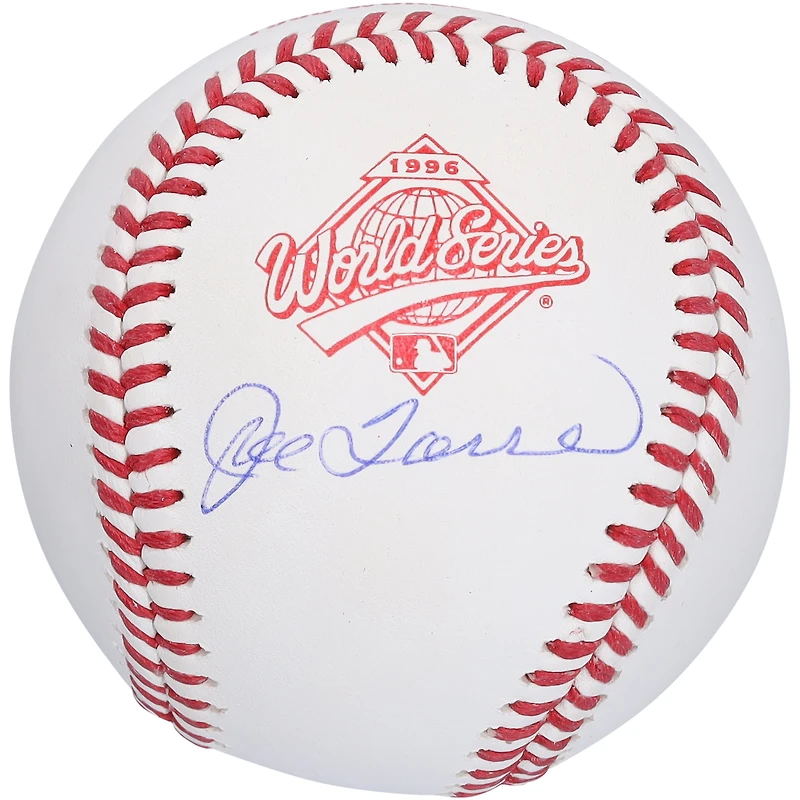 Logo autographié par Joe Torre des Yankees de New York pour la Série mondiale de 1996