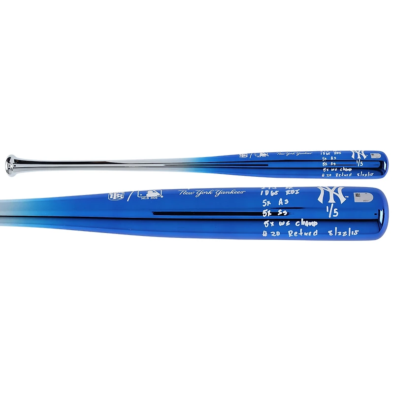 Jorge Posada New York Yankees Autographed Big Time Bats Chrome Bat with Multiple Inscriptions
