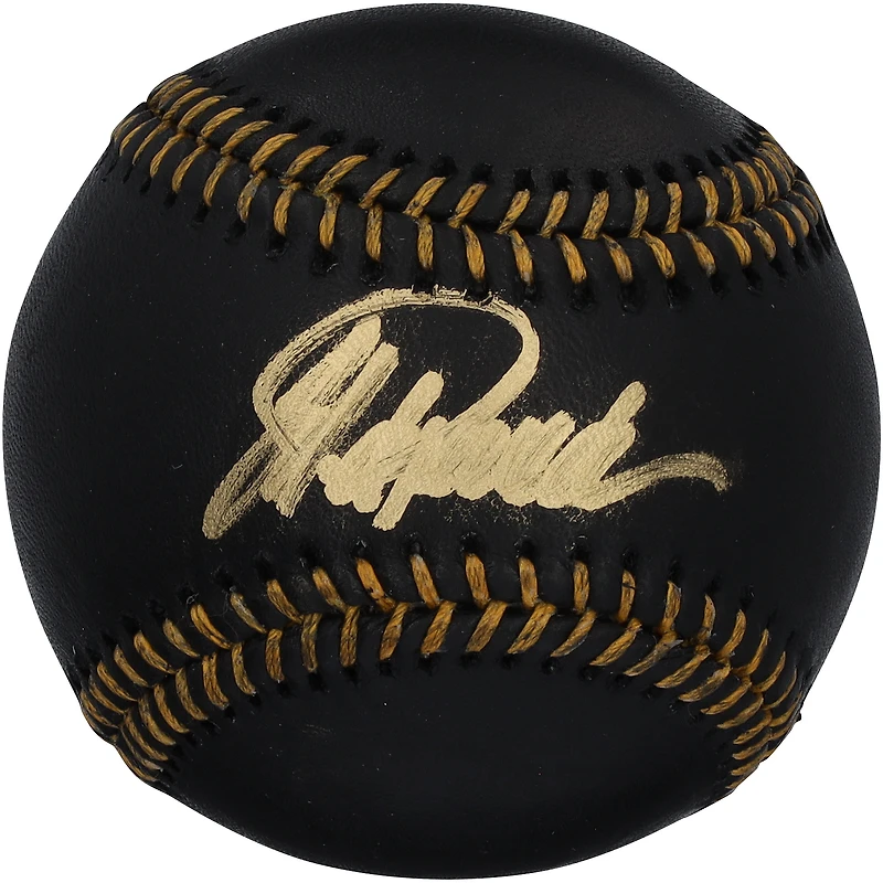 Jorge Posada New York Yankees Autographed Black Leather Baseball