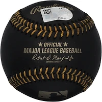 Jorge Posada New York Yankees Autographed Black Leather Baseball