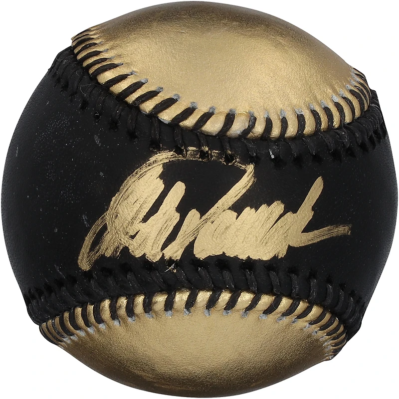 Jorge Posada New York Yankees Autographed Gold and Black Leather Baseball
