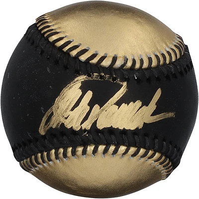 Jorge Posada New York Yankees Autographed Gold and Black Leather Baseball