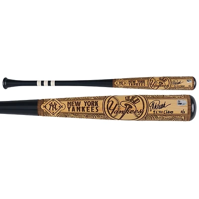 Bâton de baseball Pillbox Bat Company Mural Series autographié par Jorge Posada, des Yankees de New York, avec inscription « 5X WS Champ » - Édition limitée n° 5/5