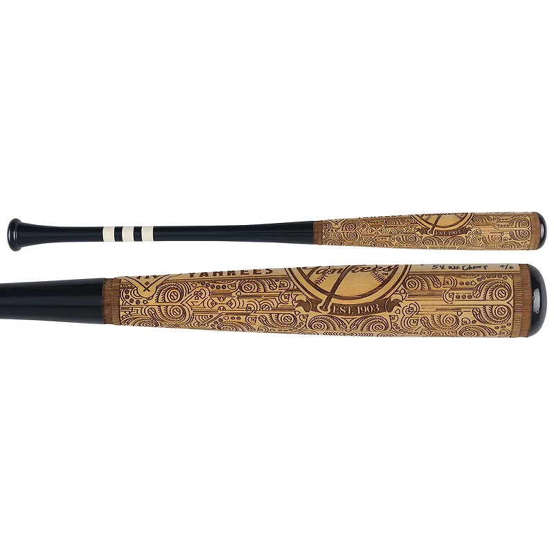 Jorge Posada New York Yankees Autographed Pillbox Bat Company Mural Series Bat with "5X WS Champ" Inscription
