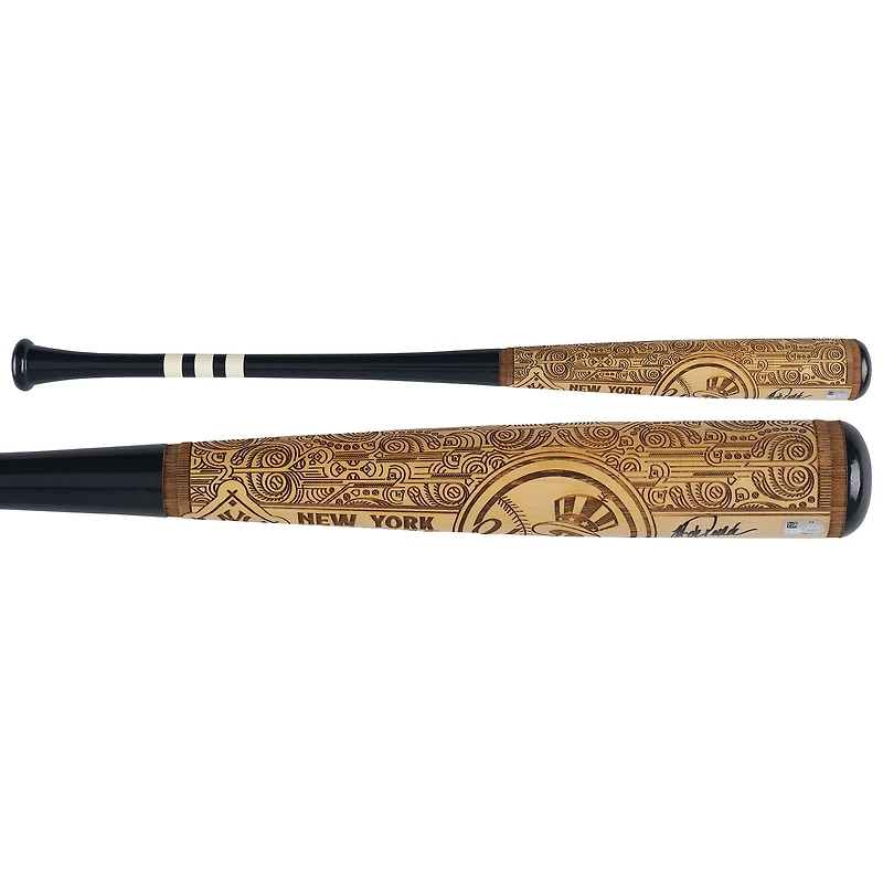 Jorge Posada New York Yankees Autographed Pillbox Bat Company Mural Series Bat with "5X WS Champ" Inscription