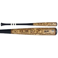 Jorge Posada New York Yankees Autographed Pillbox Bat Company Mural Series Bat with "5X WS Champ" Inscription