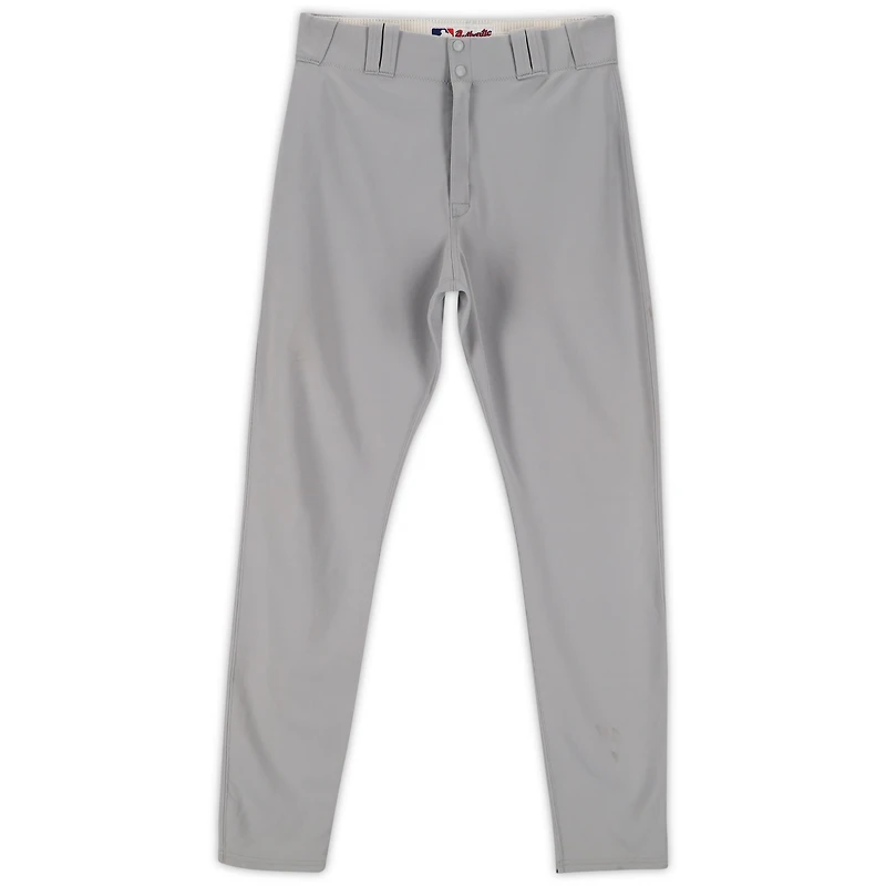 Pantalon gris de Jorge Posada, joueur des Yankees de New York, saison 2010 de la MLB