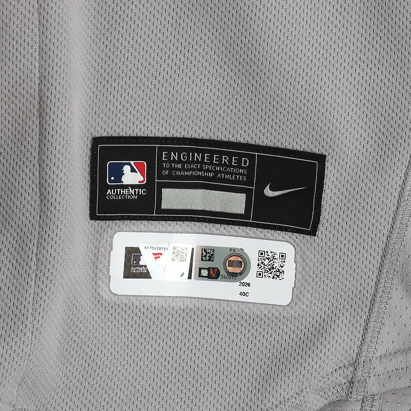 Jose Caballero New York Yankees Game-Used #72 Gray Jersey vs. San Francisco Giants on March 25, 2026
