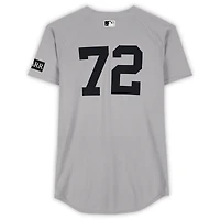 Jose Caballero New York Yankees Game-Used #72 Gray Nike Jersey vs. Toronto Blue Jays on October 4, 2025 - ALDS Game 1