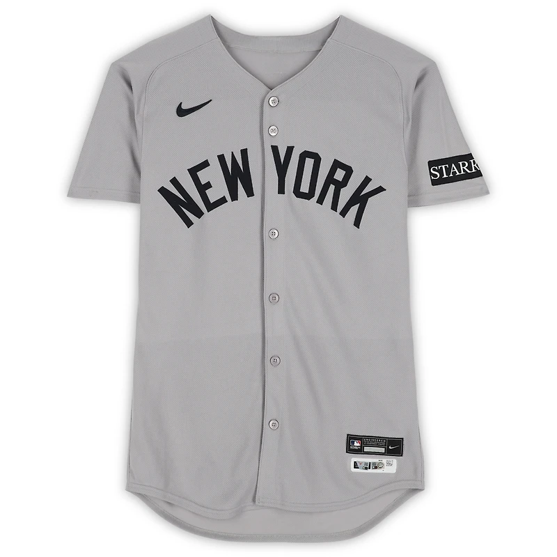 Jose Caballero New York Yankees Game-Used #72 Gray Nike Jersey vs. Toronto Blue Jays on October 4, 2025 - ALDS Game 1