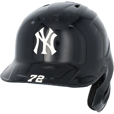 Jose Caballero New York Yankees Game-Used #72 Navy Batting Helmet vs. Miami Marlins on April 3, 2026
