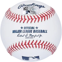 Balle de baseball autographiée par Jose Trevino des Yankees de New York avec l'inscription « 22 AL Platinum Glove »