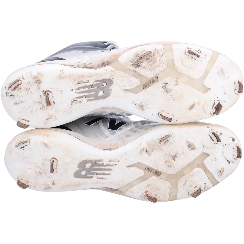 Jose Trevino New York Yankees Autographed Game-Used Silver & Navy New Balance Cleats from the 2023 MLB Season