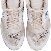 Jose Trevino New York Yankees Autographed Game-Used White & Gray New Balance Cleats from the 2023 MLB Season