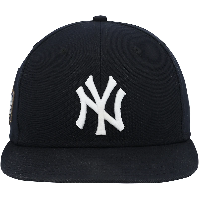 Casquette New Era bleu marine portée par José Trevino des Yankees de New York contre les Dodgers de Los Angeles le 30 octobre 2024 - Match 5 des Séries mondiales