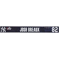 Josh Breaux New York Yankees - Plaque signalétique #82 Navy émise par le joueur des Yankees de New York lors de l'entraînement de printemps 2024 de la MLB