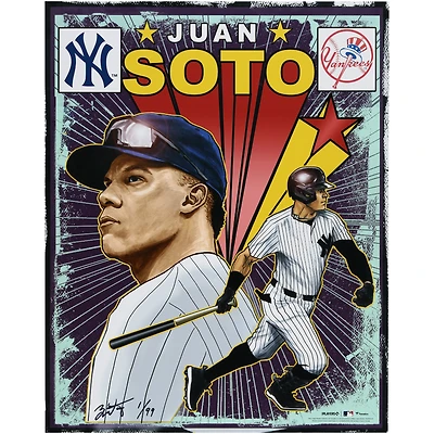 Juan Soto New York Yankees 16" x 20" Photo Print - Art by Brian Kong - Limited Edition of 99