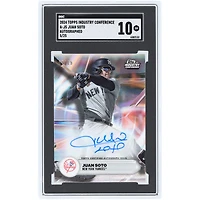 Carte autographiée de Juan Soto (New York Yankees), édition 2024 Topps Industry Conference, numéro A-JS, numéro 5/25, authentifiée par SGC (10 cartes).