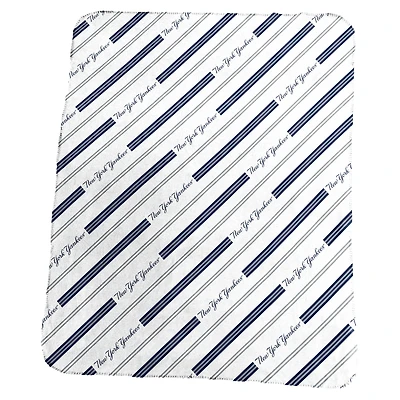 Logo Brands New York Yankees 50" x 60" Classic Vertical Stripe Fleece Throw Blanket