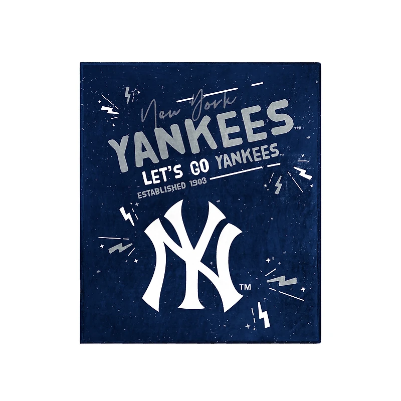 Couverture en peluche Logo Brands New York Yankees 60" x 70"