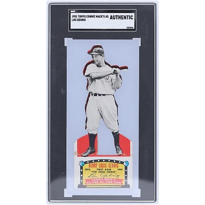 Lou Gehrig New York Yankees 1951 Topps Connie Mack's All Star #NNO SGC Authenticated Card
