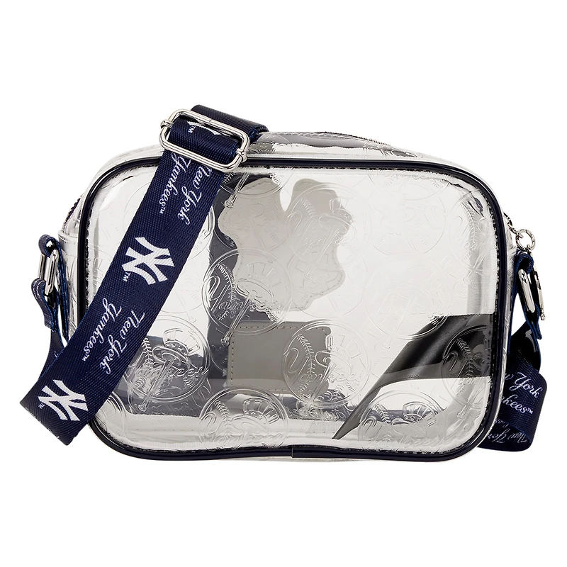 Loungefly New York Yankees Clear All Over Logo Crossbody Bag
