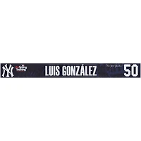 Maillot numéro 50 bleu marine des Yankees de New York de Luis Gonzalez, émis par les joueurs de l'entraînement de printemps de la MLB 2024
