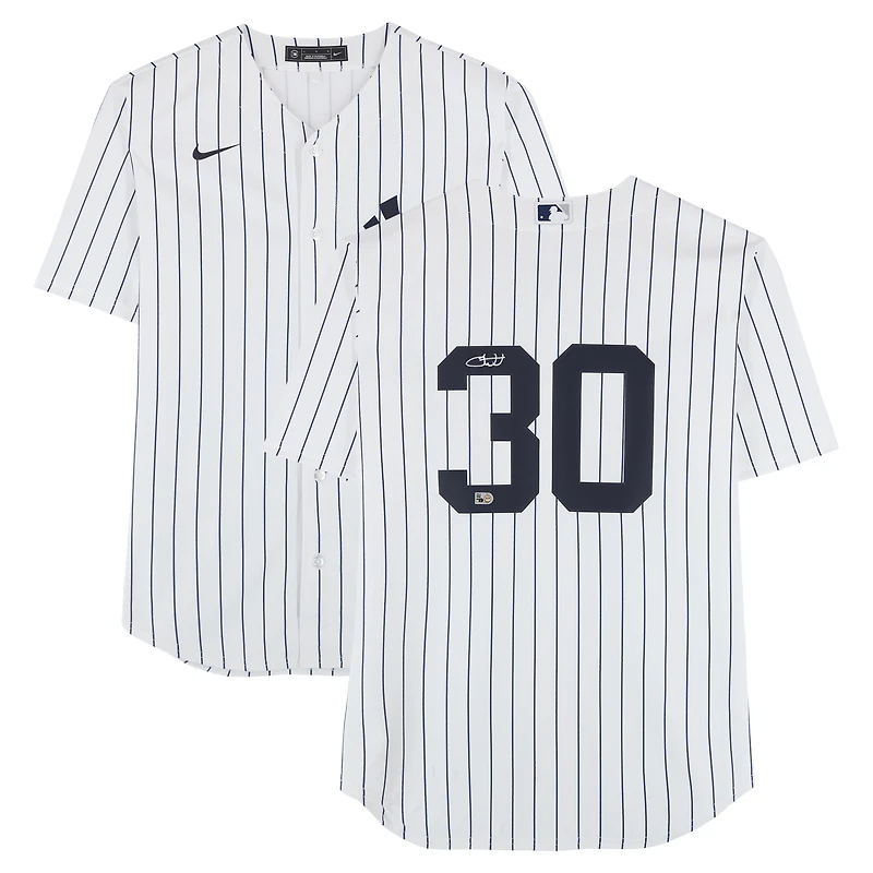 Maillot réplique blanc Nike autographié de Luke Weaver, Yankees de New York