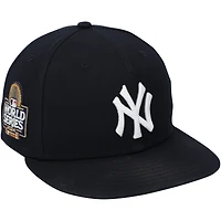 Casquette New Era bleu marine Luke Weaver des Yankees de New York, utilisée lors du match contre les Dodgers de Los Angeles le 30 octobre 2024 - 5e match des Séries mondiales