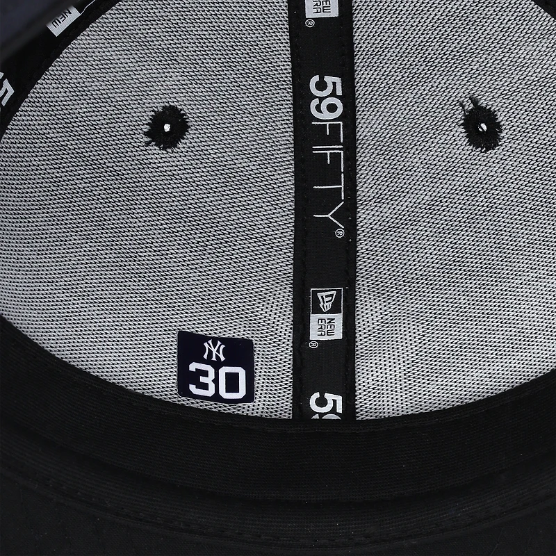 Casquette New Era bleu marine Luke Weaver des Yankees de New York, utilisée lors du match contre les Dodgers de Los Angeles le 30 octobre 2024 - 5e match des Séries mondiales