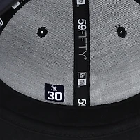 Casquette New Era bleu marine Luke Weaver des Yankees de New York, utilisée lors du match contre les Dodgers de Los Angeles le 30 octobre 2024 - 5e match des Séries mondiales