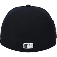 Casquette New Era bleu marine Luke Weaver des Yankees de New York, utilisée lors du match contre les Dodgers de Los Angeles le 30 octobre 2024 - 5e match des Séries mondiales