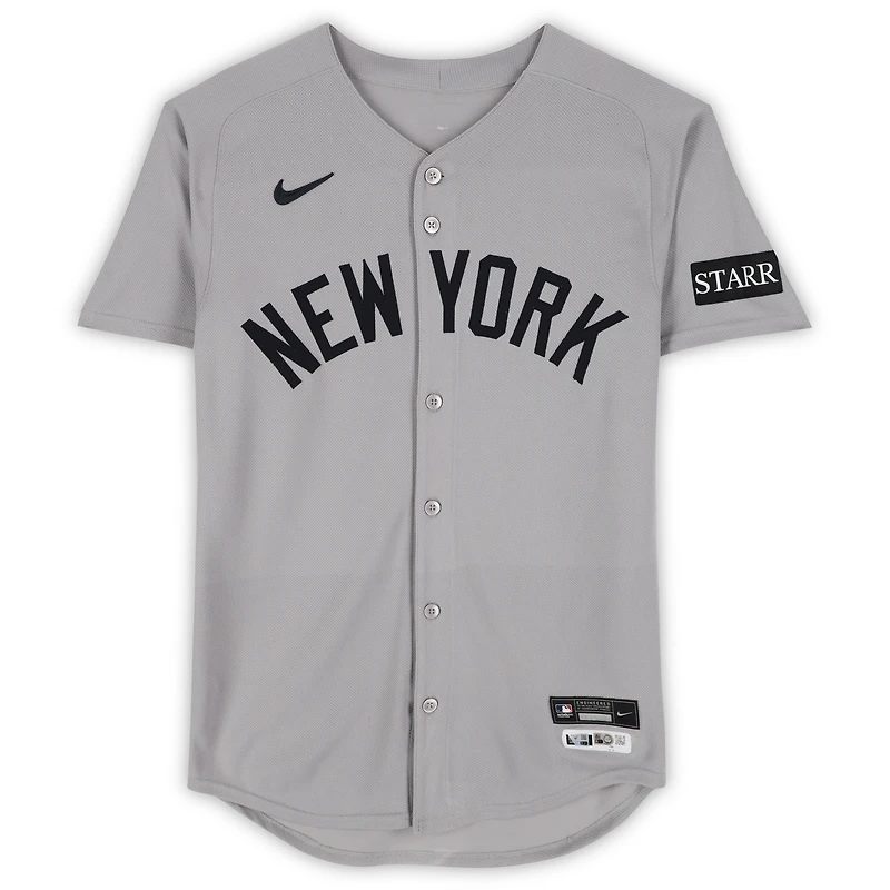 Luke Weaver New York Yankees Game-Used #30 Gray Nike Jersey vs. Houston Astros on September 4, 2025